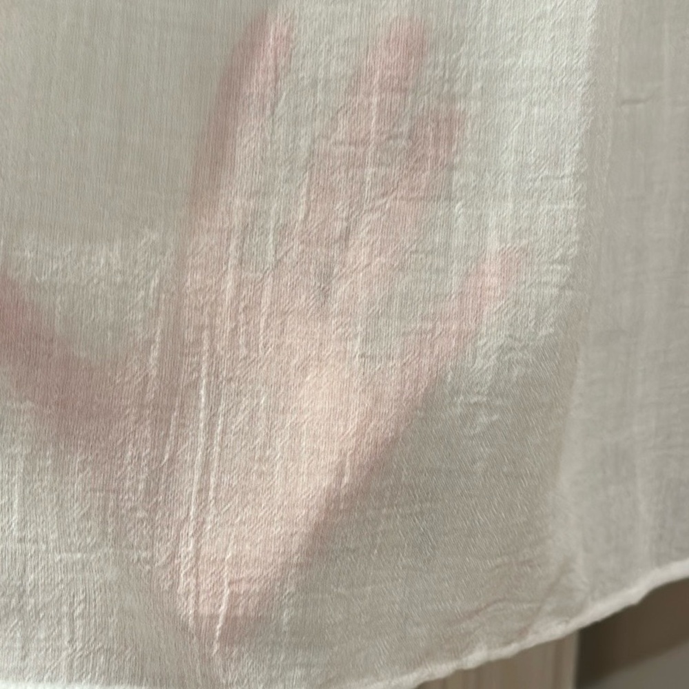 LOFT Sheer White Blouse - Picture 5 of 5